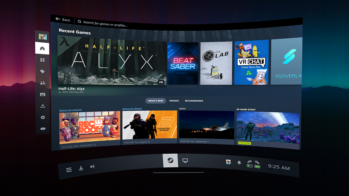 Valve’s Virtual UI Gets a Major Upgrade with SteamVR 2.0